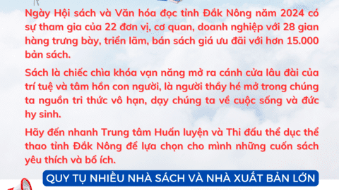 Inforgraphic: Giới thiệu Ngày hội sách và văn hóa đọc tỉnh Đắk Nông