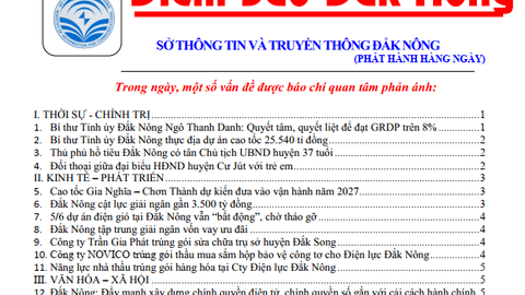 Bản tin Điểm báo ngày 26/2/2025