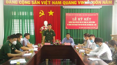 Ký kết chương trình phối hợp công tác thông tin, truyền thông và thông tin đối ngoại biên giới tỉnh Đắk Nông, giai đoạn 2022 – 2030